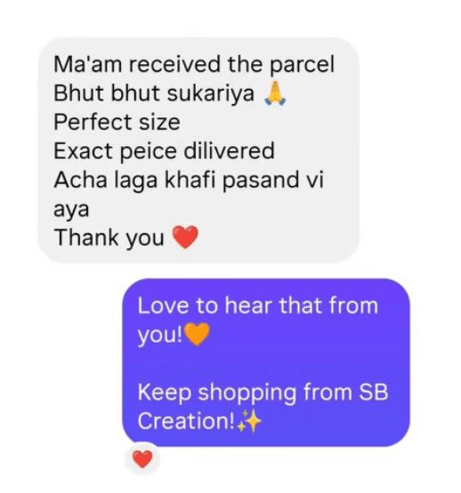 SB Creation customer review screenshot 9