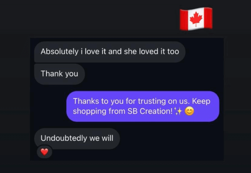 SB Creation customer review screenshot 11